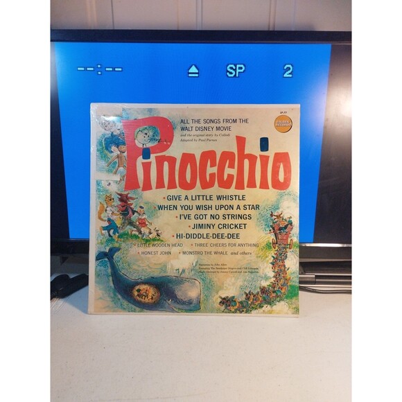 Disney Songs From Pinocchio 1962 - Golden Records LP 77 - New & Sealed - Picture 1 of 2